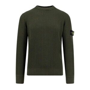 Stone Island Ribbed Knit Sweater With Crew Neckline - NWT